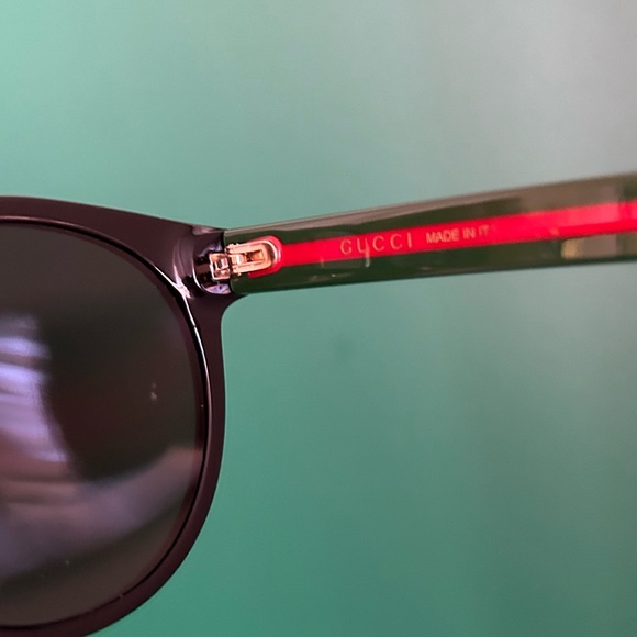Gucci web arms acetate sunglasses - Picture 6 of 7